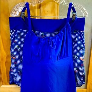 Lands’ End Swim Skirt and Tankini Swimsuit Top